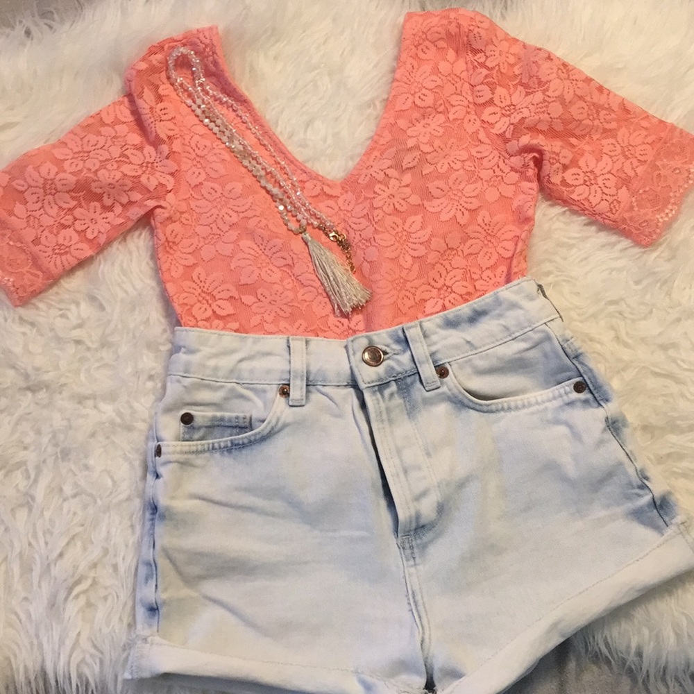 Topshop lace blouse